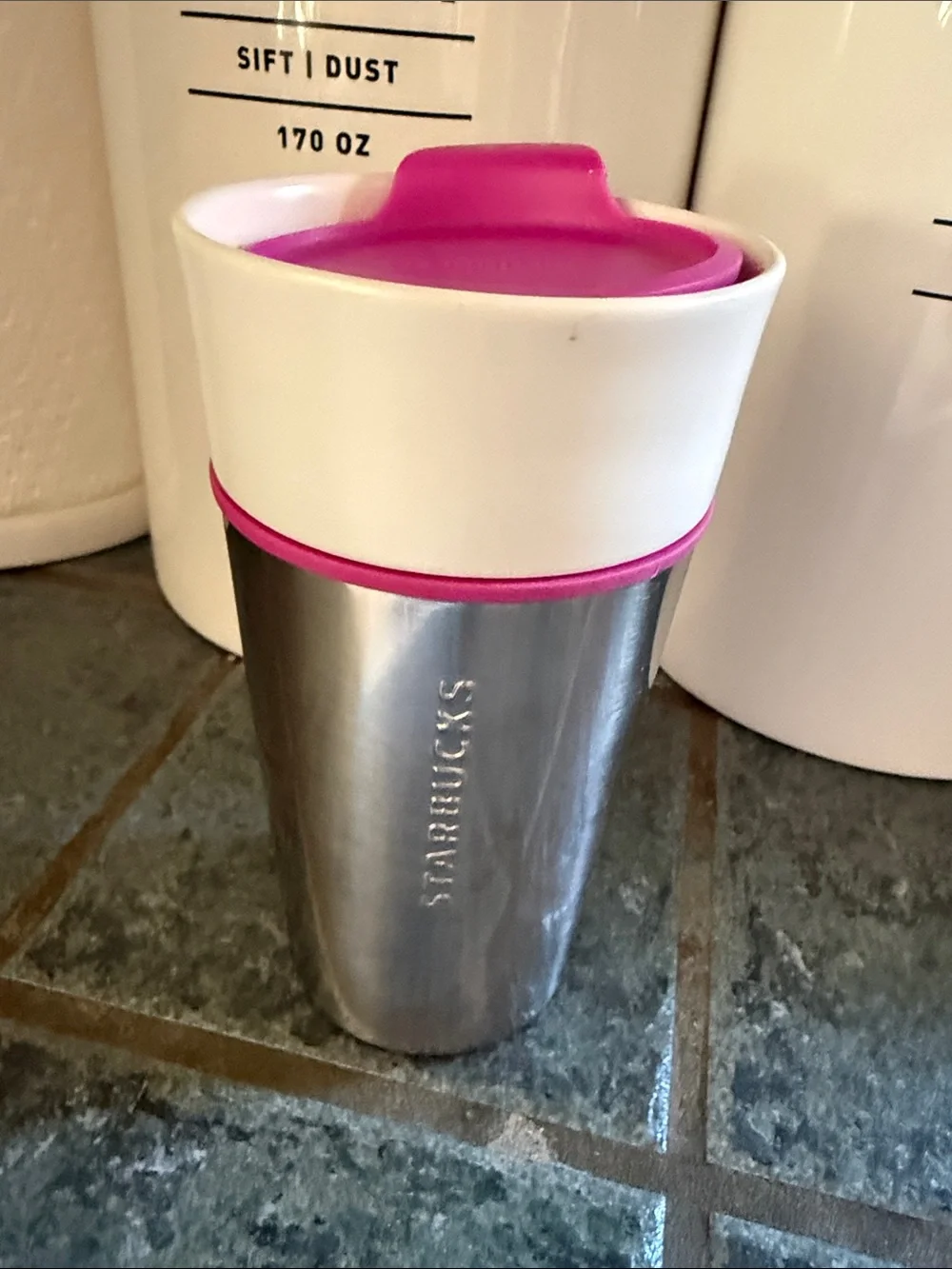 2015 Starbucks Ceramic steel Tumbler 12 oz